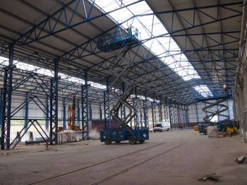 Výrobní hala - lakovna
